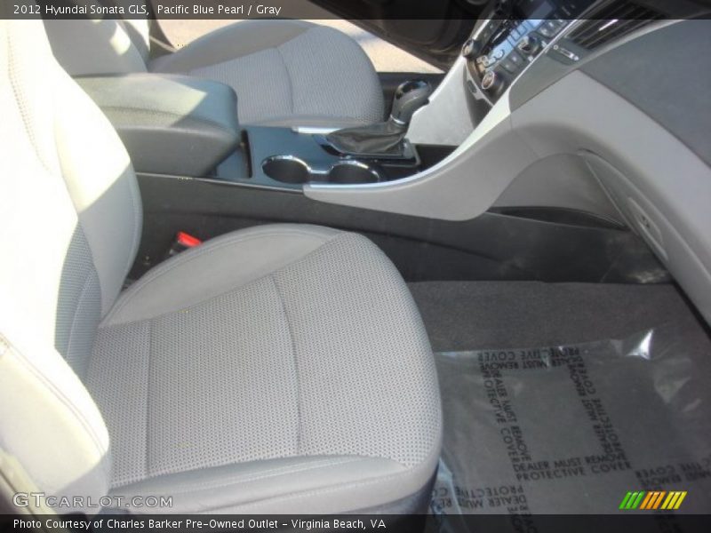 Pacific Blue Pearl / Gray 2012 Hyundai Sonata GLS