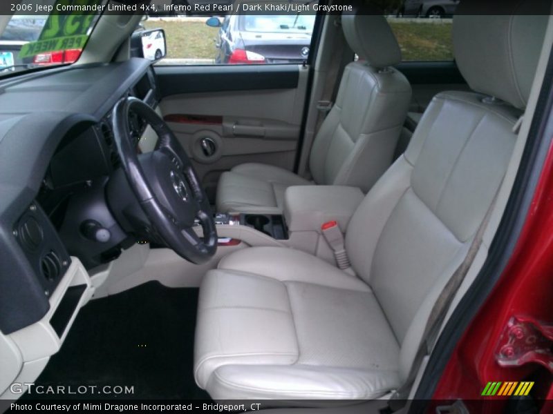 Inferno Red Pearl / Dark Khaki/Light Graystone 2006 Jeep Commander Limited 4x4