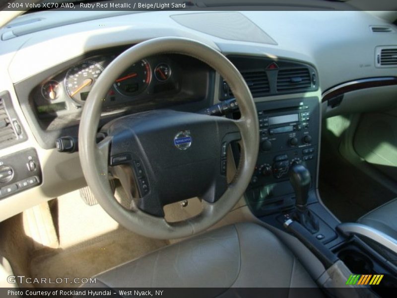 Ruby Red Metallic / Beige/Light Sand 2004 Volvo XC70 AWD