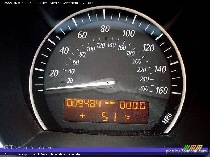 Sterling Grey Metallic / Black 2005 BMW Z4 2.5i Roadster