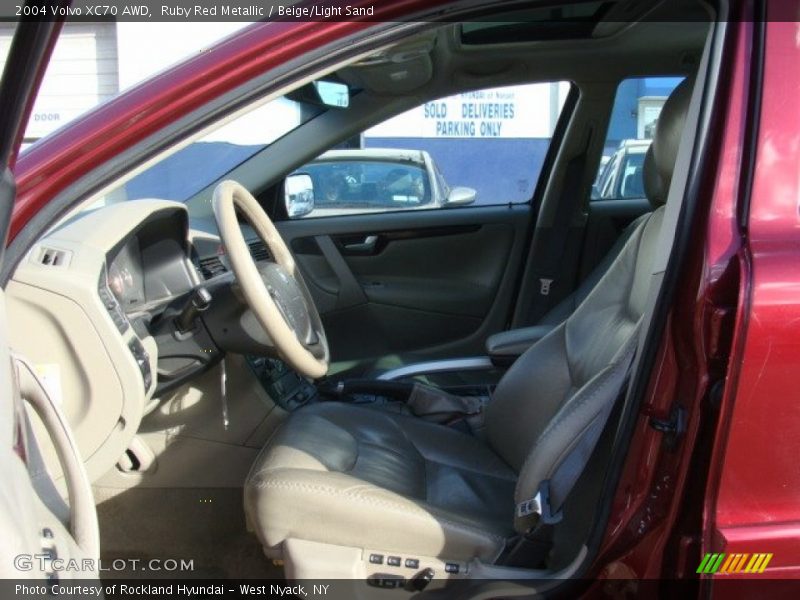 Ruby Red Metallic / Beige/Light Sand 2004 Volvo XC70 AWD