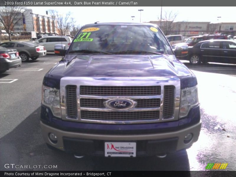 Dark Blue Pearl Metallic / Camel/Tan 2009 Ford F150 Lariat SuperCrew 4x4