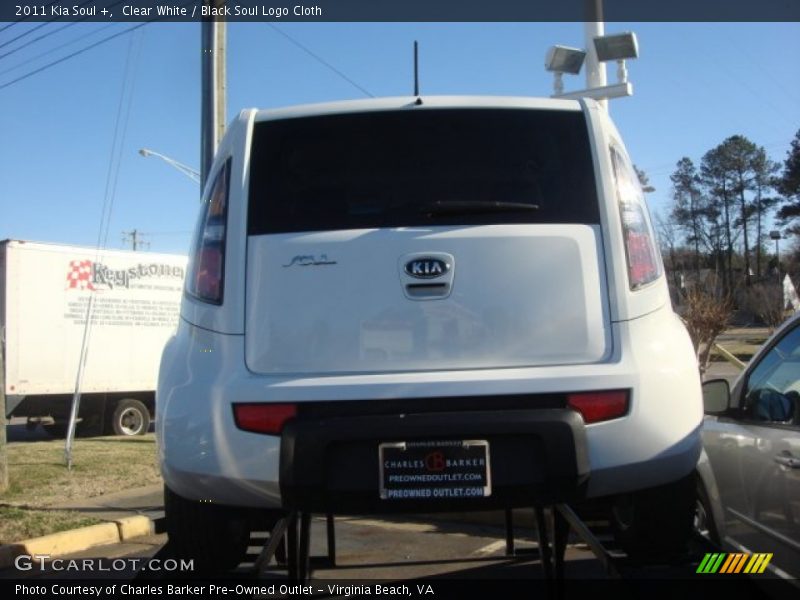 Clear White / Black Soul Logo Cloth 2011 Kia Soul +