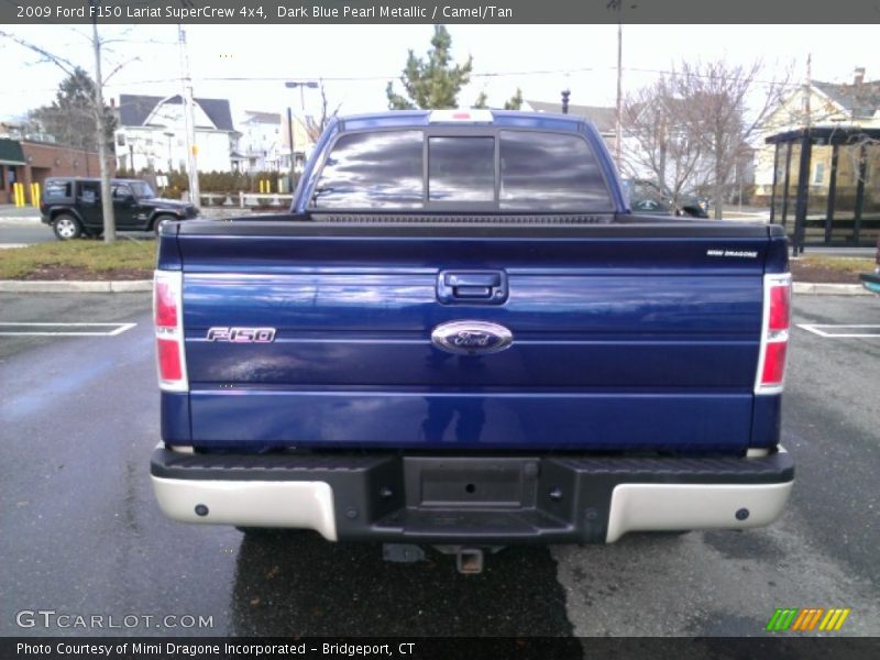 Dark Blue Pearl Metallic / Camel/Tan 2009 Ford F150 Lariat SuperCrew 4x4