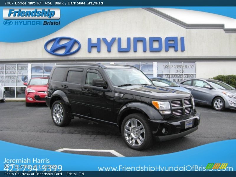 Black / Dark Slate Gray/Red 2007 Dodge Nitro R/T 4x4