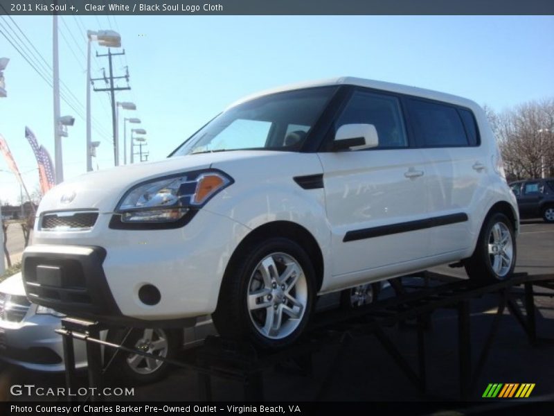 Clear White / Black Soul Logo Cloth 2011 Kia Soul +