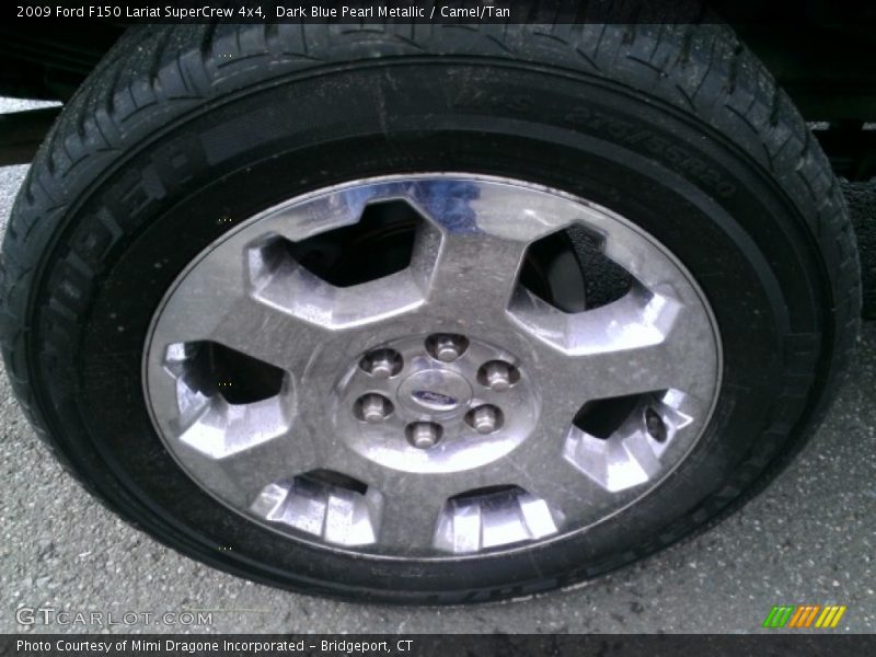 Dark Blue Pearl Metallic / Camel/Tan 2009 Ford F150 Lariat SuperCrew 4x4