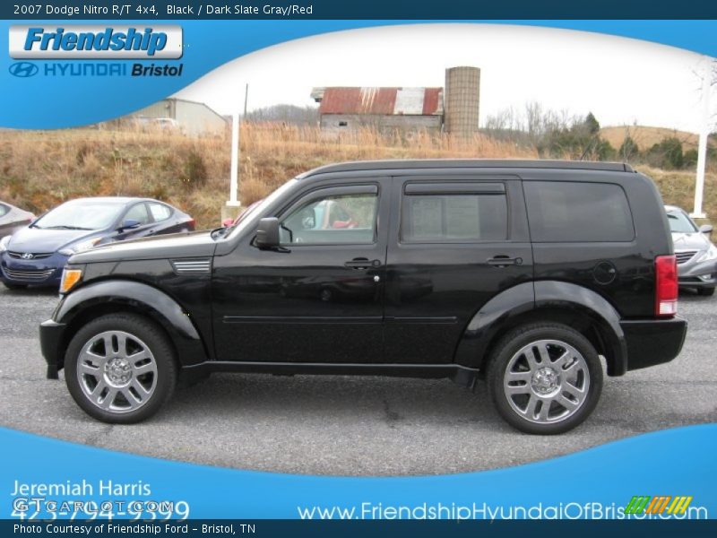Black / Dark Slate Gray/Red 2007 Dodge Nitro R/T 4x4