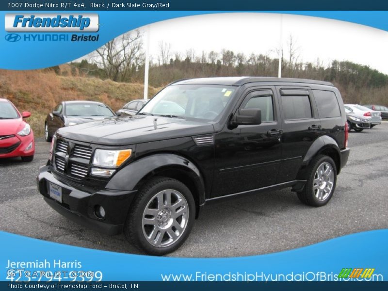 Black / Dark Slate Gray/Red 2007 Dodge Nitro R/T 4x4