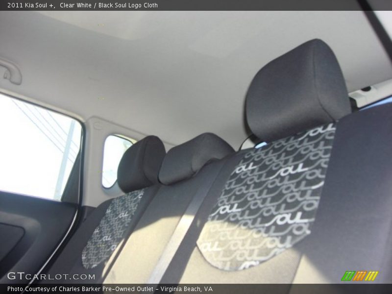 Clear White / Black Soul Logo Cloth 2011 Kia Soul +