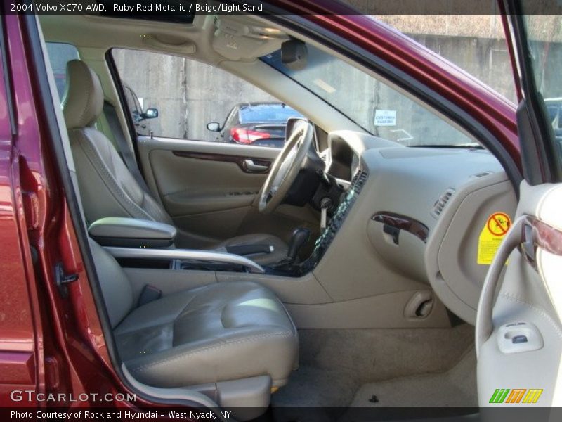 Ruby Red Metallic / Beige/Light Sand 2004 Volvo XC70 AWD