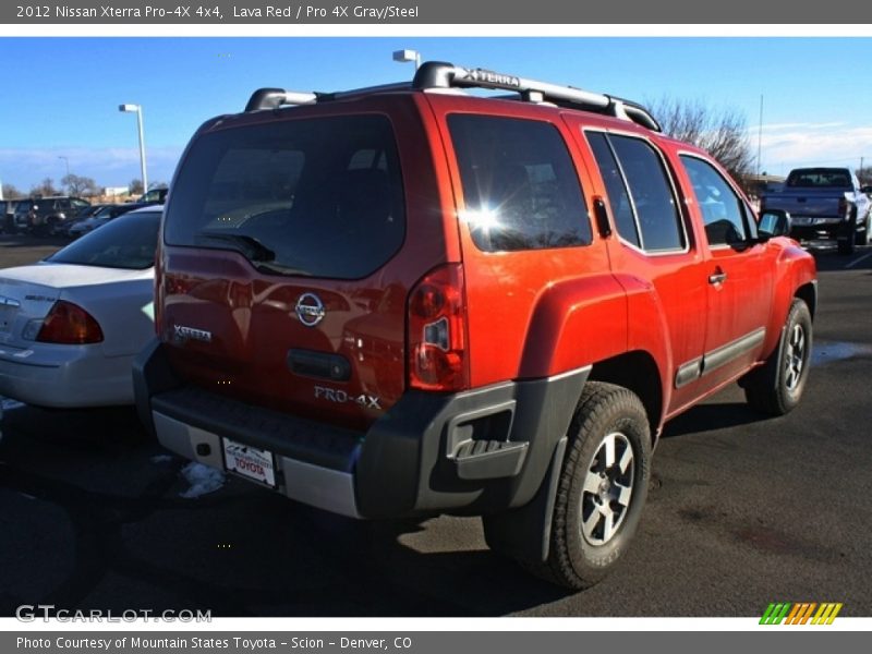 Lava Red / Pro 4X Gray/Steel 2012 Nissan Xterra Pro-4X 4x4