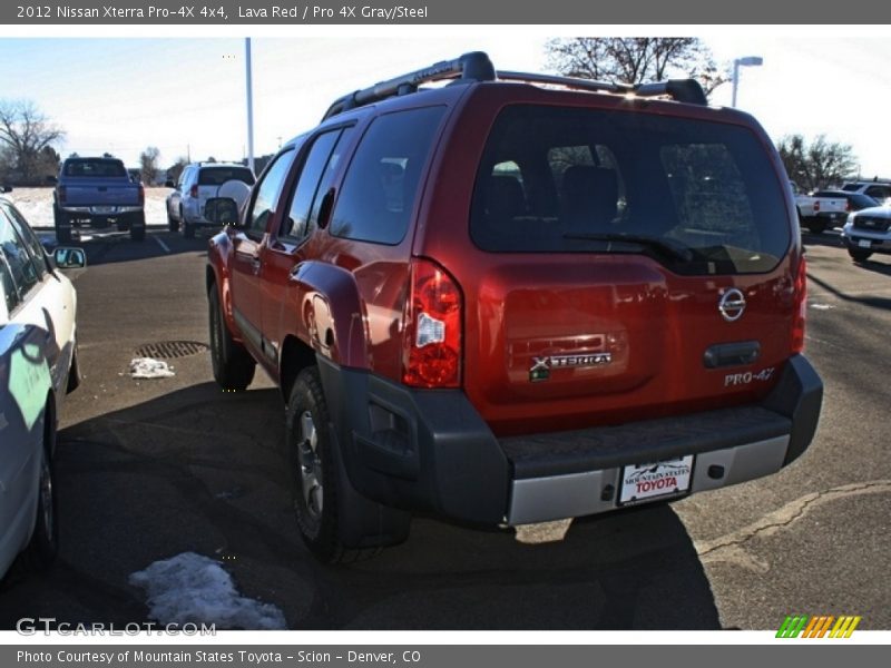 Lava Red / Pro 4X Gray/Steel 2012 Nissan Xterra Pro-4X 4x4