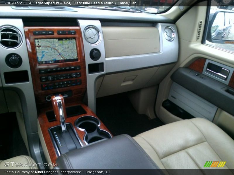 Dark Blue Pearl Metallic / Camel/Tan 2009 Ford F150 Lariat SuperCrew 4x4