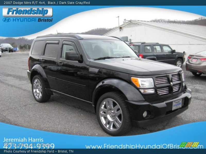 Black / Dark Slate Gray/Red 2007 Dodge Nitro R/T 4x4