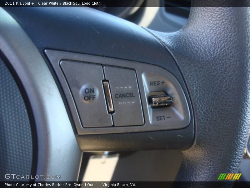 Clear White / Black Soul Logo Cloth 2011 Kia Soul +