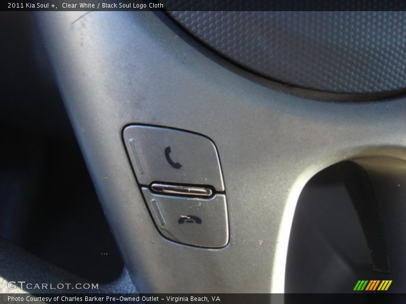 Clear White / Black Soul Logo Cloth 2011 Kia Soul +