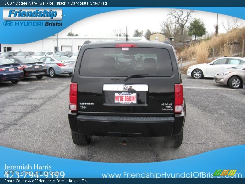 Black / Dark Slate Gray/Red 2007 Dodge Nitro R/T 4x4