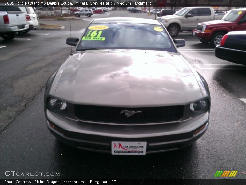 Mineral Grey Metallic / Medium Parchment 2005 Ford Mustang V6 Deluxe Coupe