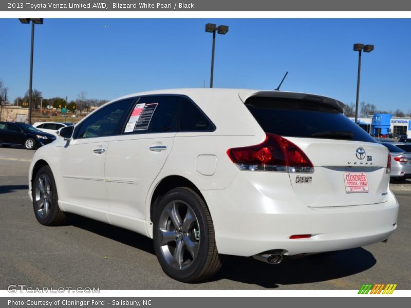 Blizzard White Pearl / Black 2013 Toyota Venza Limited AWD
