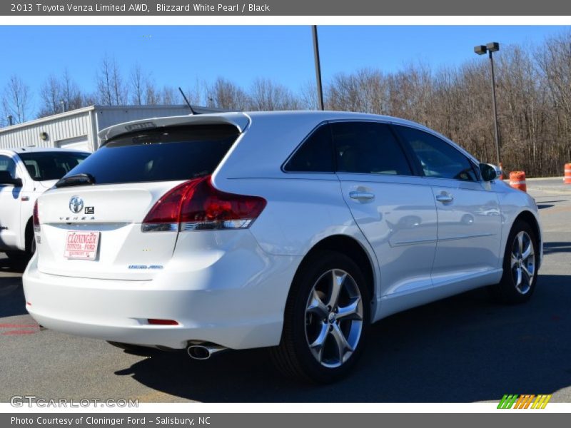 Blizzard White Pearl / Black 2013 Toyota Venza Limited AWD