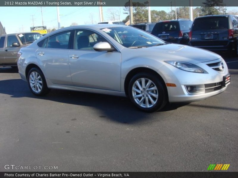 Ingot Silver / Black 2012 Mazda MAZDA6 i Touring Sedan