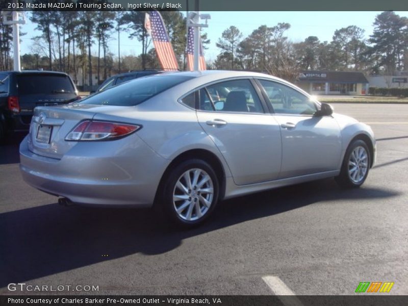 Ingot Silver / Black 2012 Mazda MAZDA6 i Touring Sedan