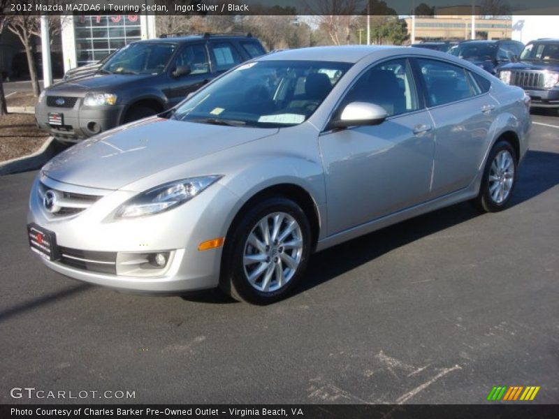 Ingot Silver / Black 2012 Mazda MAZDA6 i Touring Sedan
