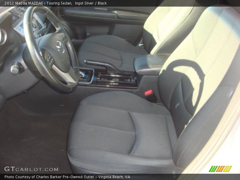Ingot Silver / Black 2012 Mazda MAZDA6 i Touring Sedan