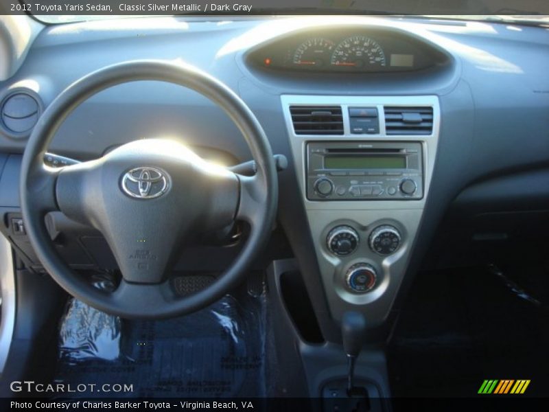 Classic Silver Metallic / Dark Gray 2012 Toyota Yaris Sedan