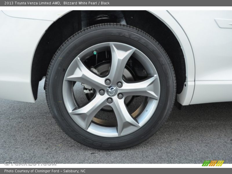 Blizzard White Pearl / Black 2013 Toyota Venza Limited AWD