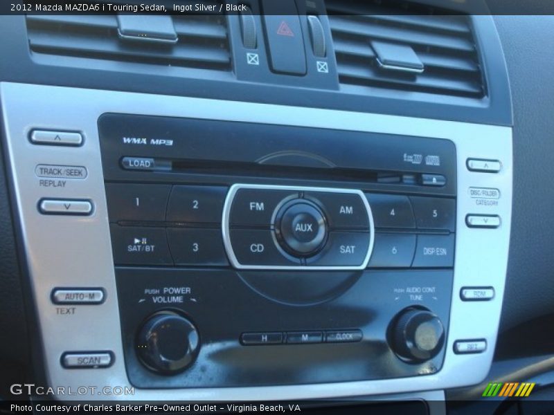 Ingot Silver / Black 2012 Mazda MAZDA6 i Touring Sedan