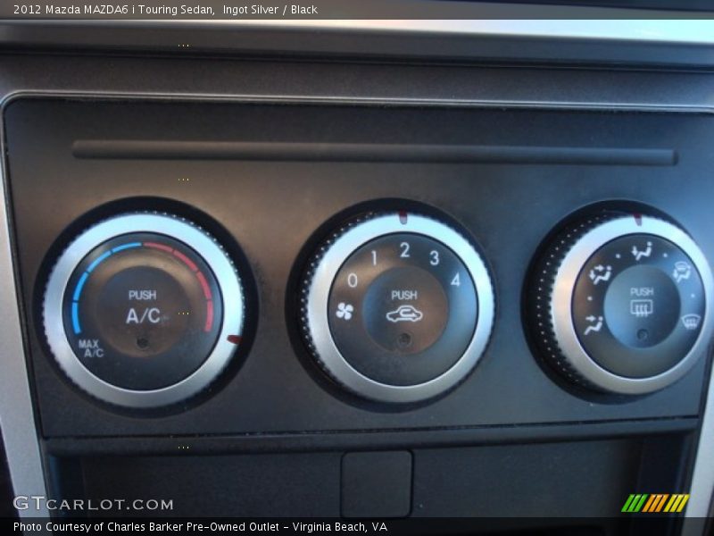 Ingot Silver / Black 2012 Mazda MAZDA6 i Touring Sedan