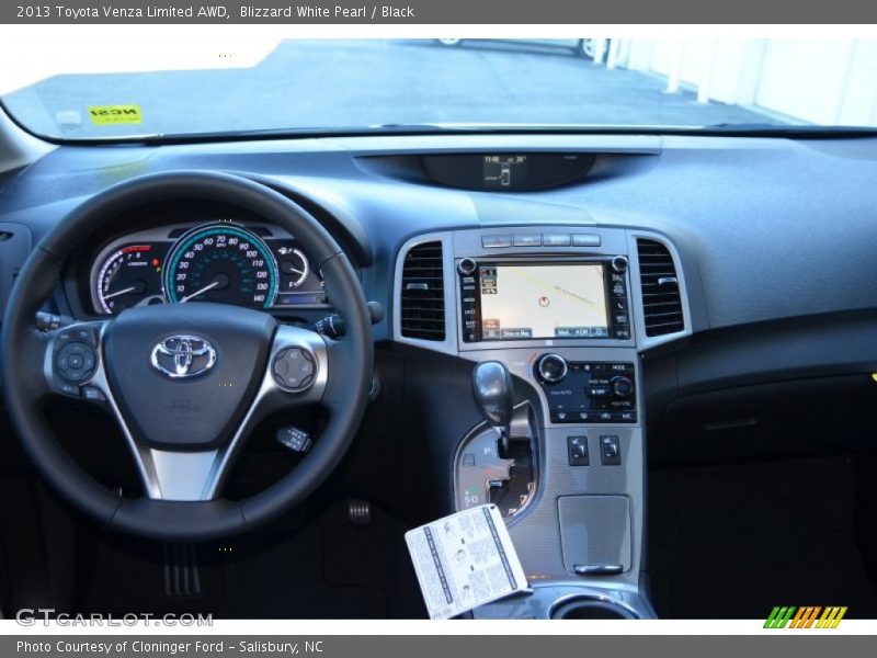 Blizzard White Pearl / Black 2013 Toyota Venza Limited AWD