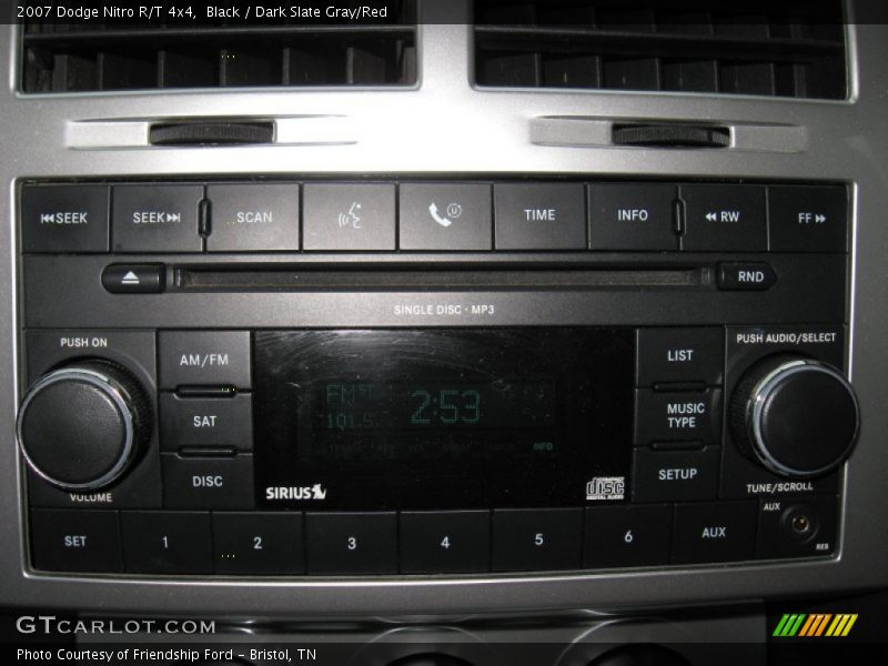 Black / Dark Slate Gray/Red 2007 Dodge Nitro R/T 4x4