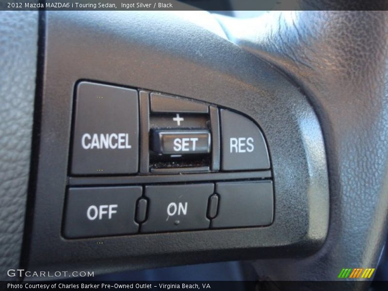 Ingot Silver / Black 2012 Mazda MAZDA6 i Touring Sedan