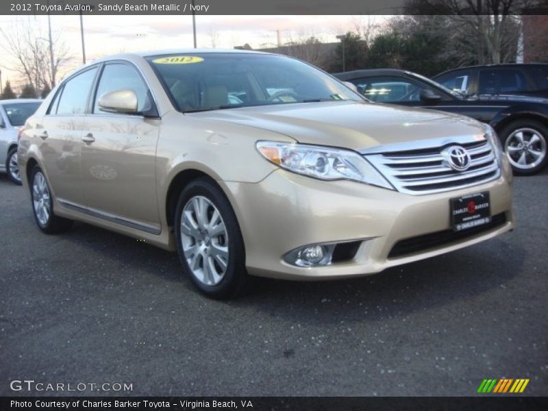 Sandy Beach Metallic / Ivory 2012 Toyota Avalon