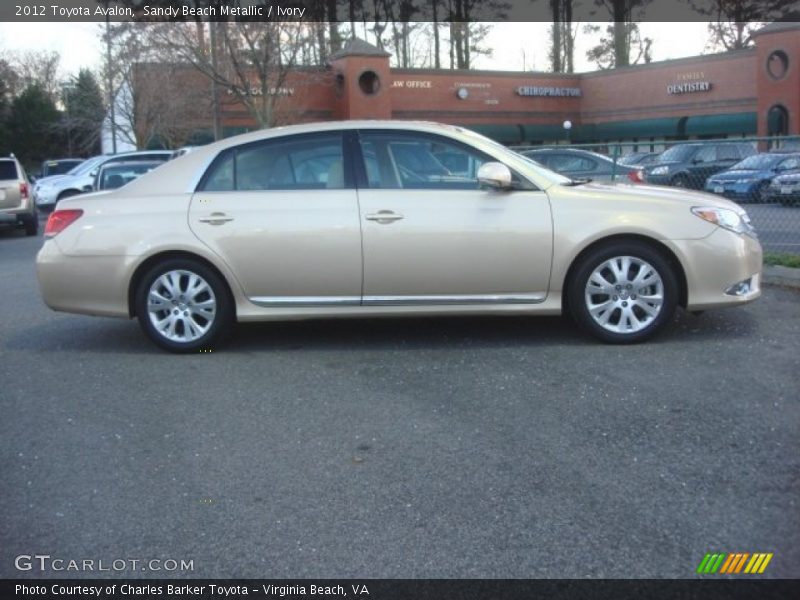 Sandy Beach Metallic / Ivory 2012 Toyota Avalon