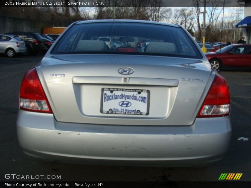 Silver Pewter / Gray 2003 Hyundai Elantra GLS Sedan