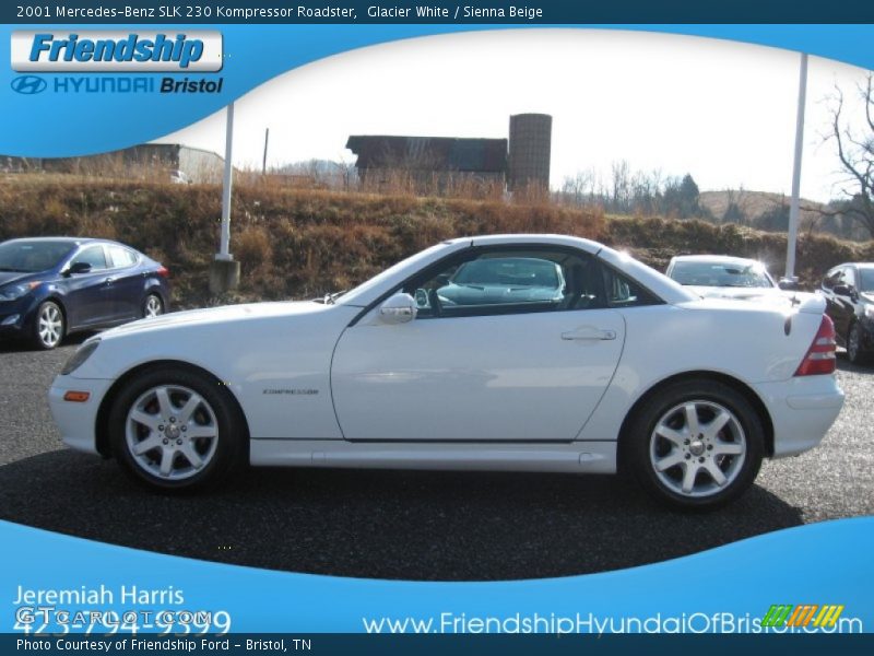 Glacier White / Sienna Beige 2001 Mercedes-Benz SLK 230 Kompressor Roadster