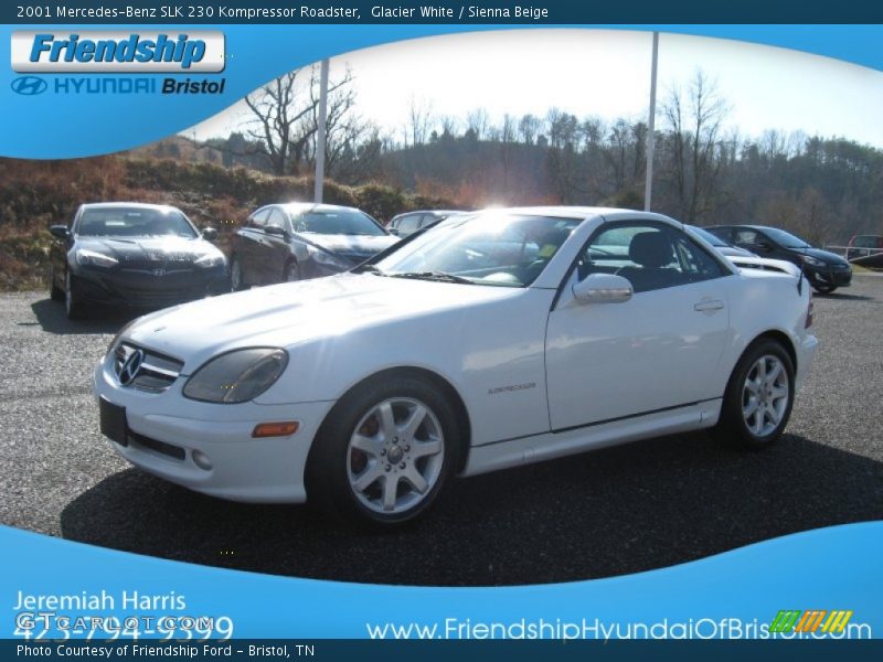 Glacier White / Sienna Beige 2001 Mercedes-Benz SLK 230 Kompressor Roadster
