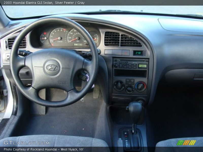 Silver Pewter / Gray 2003 Hyundai Elantra GLS Sedan