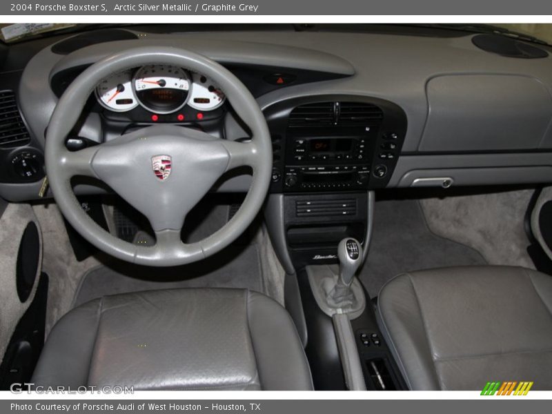 Arctic Silver Metallic / Graphite Grey 2004 Porsche Boxster S
