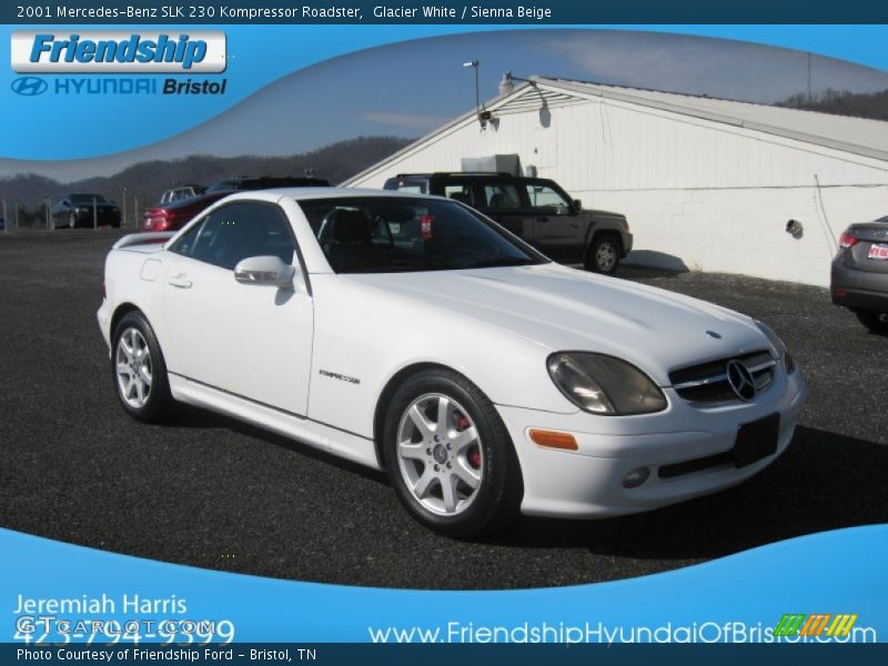 Glacier White / Sienna Beige 2001 Mercedes-Benz SLK 230 Kompressor Roadster