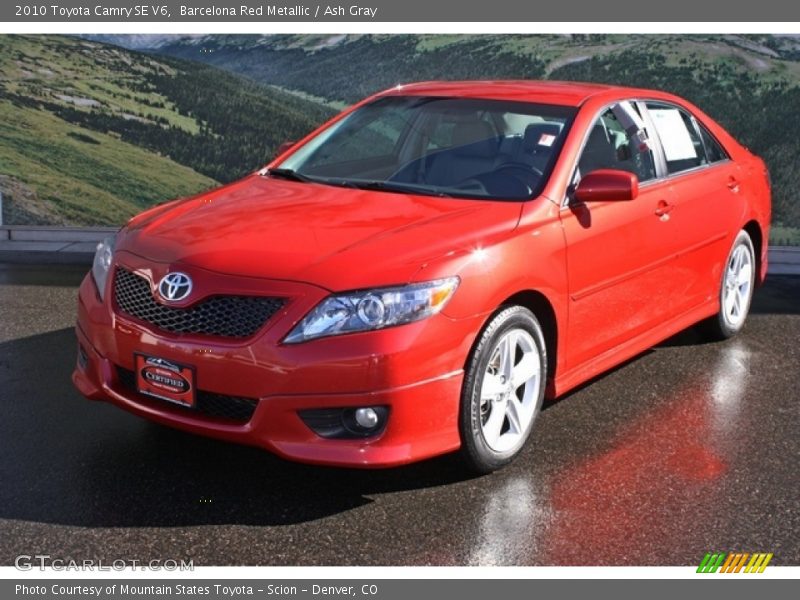 Barcelona Red Metallic / Ash Gray 2010 Toyota Camry SE V6