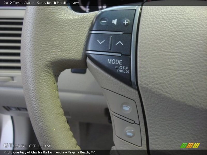 Sandy Beach Metallic / Ivory 2012 Toyota Avalon