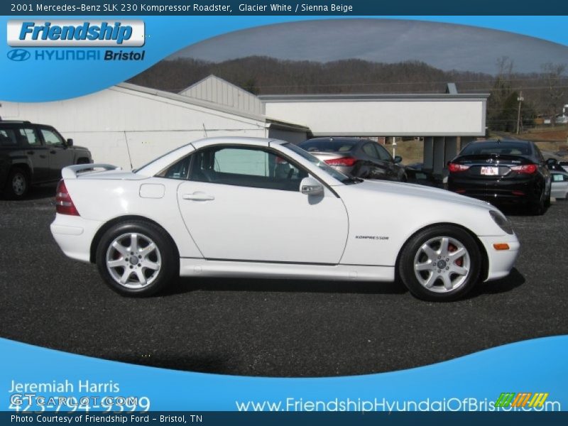 Glacier White / Sienna Beige 2001 Mercedes-Benz SLK 230 Kompressor Roadster