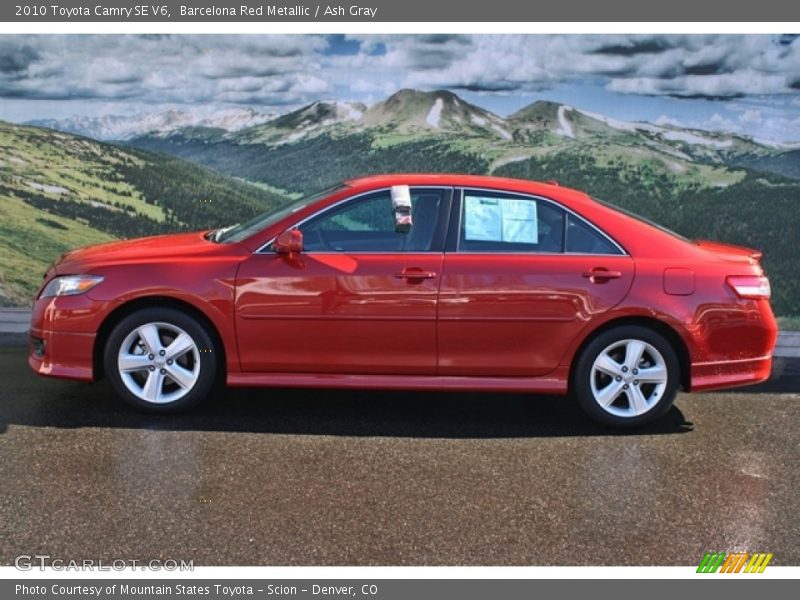 Barcelona Red Metallic / Ash Gray 2010 Toyota Camry SE V6
