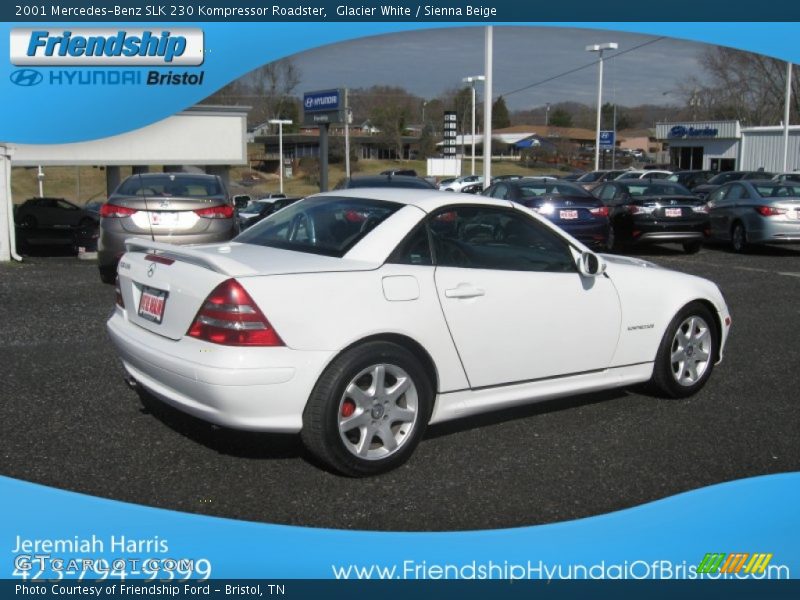 Glacier White / Sienna Beige 2001 Mercedes-Benz SLK 230 Kompressor Roadster