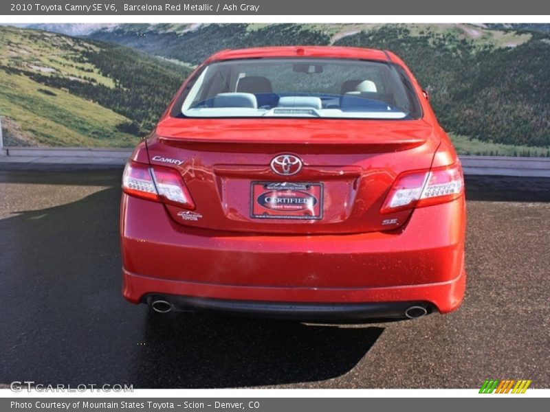 Barcelona Red Metallic / Ash Gray 2010 Toyota Camry SE V6